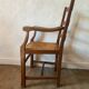Cherry and straw armchair