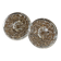 Superb pair of crystal candlesticks model "Organdi" by Crystal d'Ar.