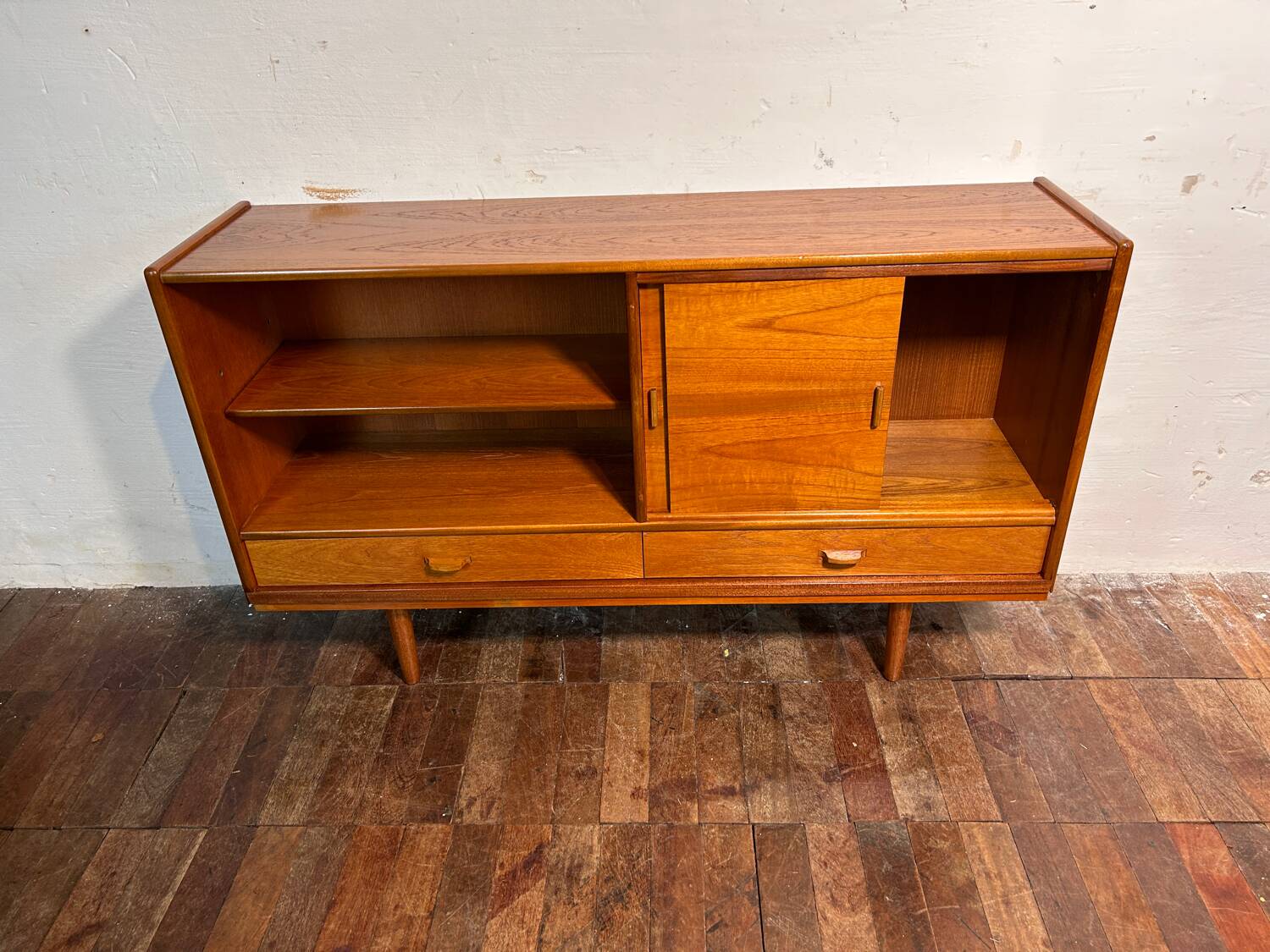 Mid century retro vintage teak small sideboard