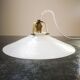 Old suspension lampshade opaline white Art Deco 1930 Ø 26 cm