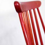 Red Fanett chair by Tapiovaara
