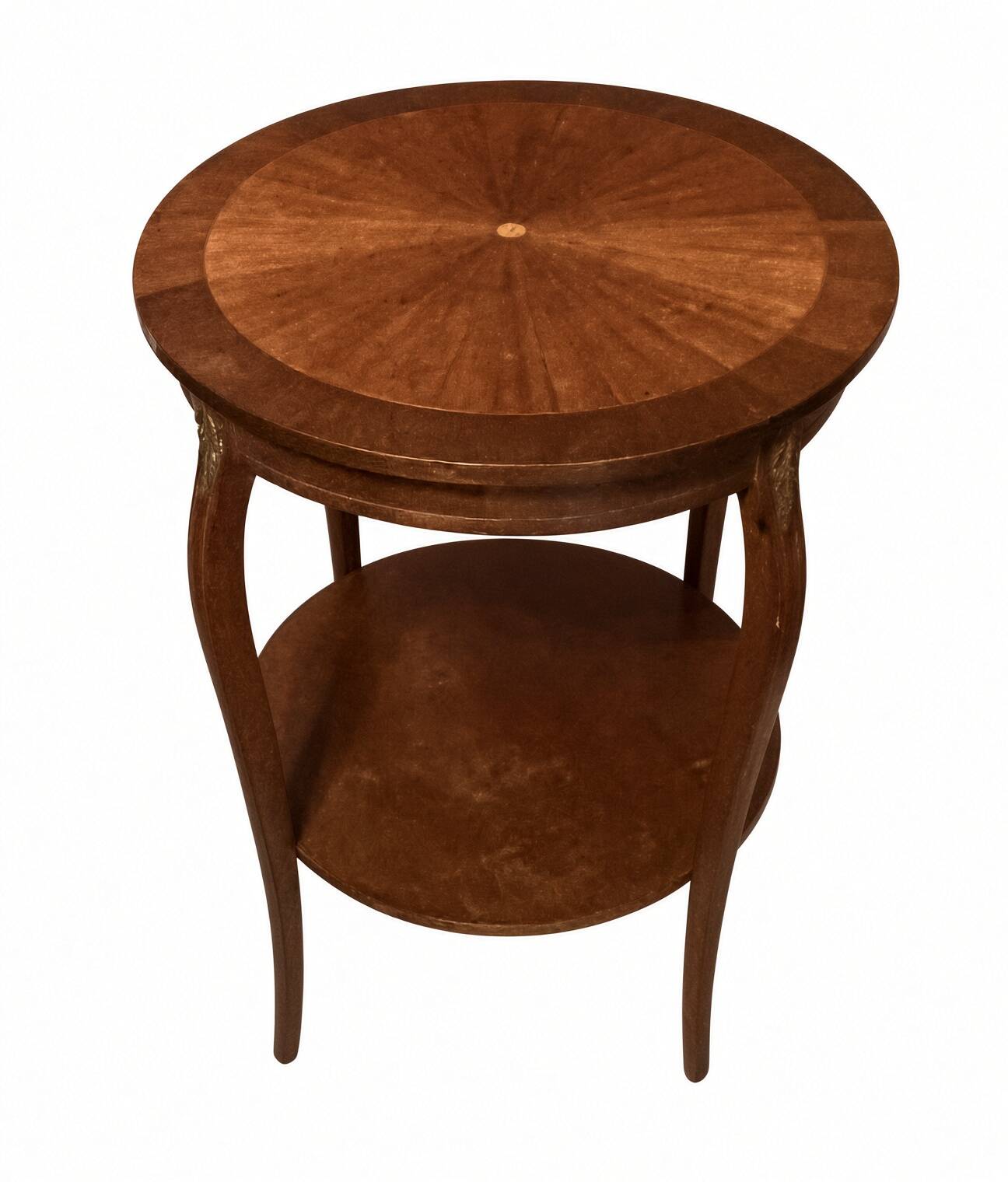 Louis XV style side table; sun veneer; removable top; H71cm