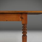 Large French rustic farmhouse table 19th century