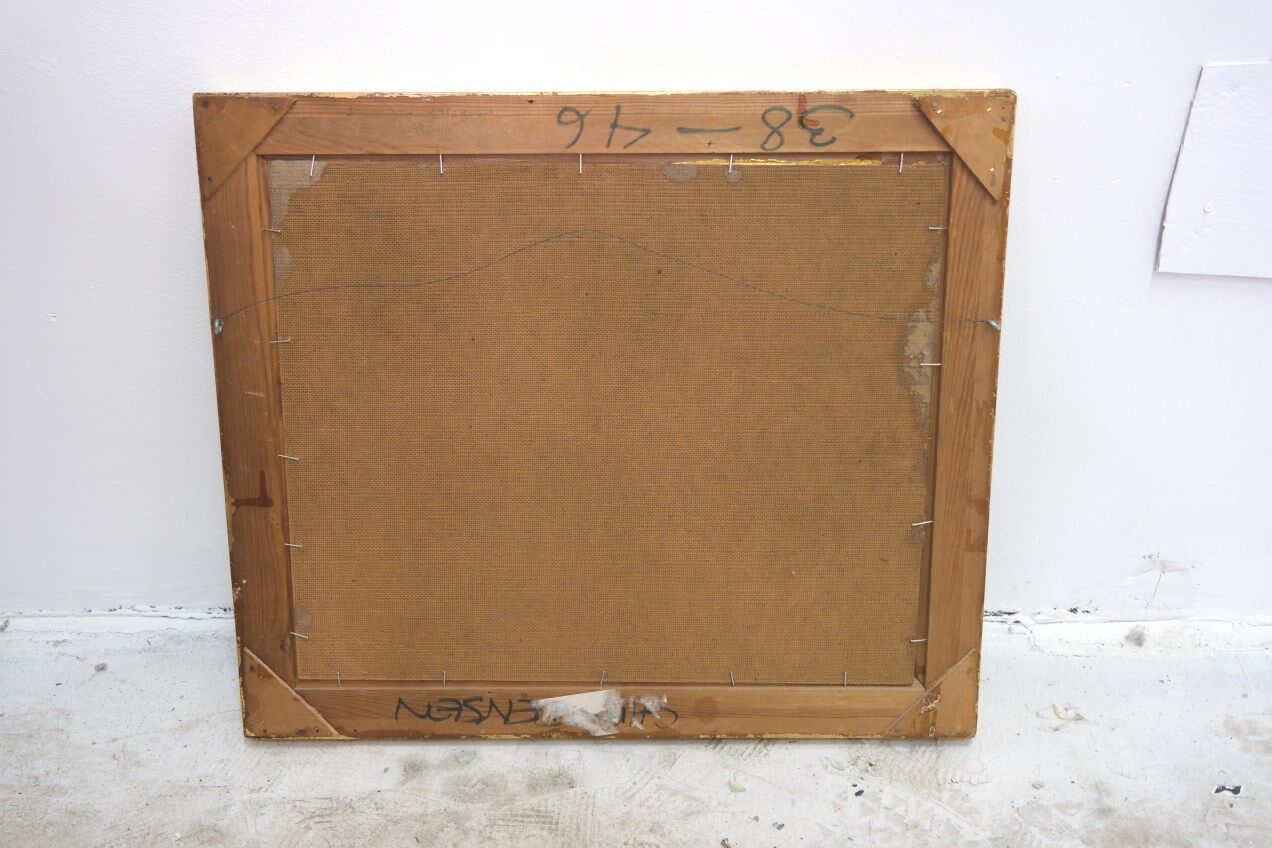 Swedish Modern Oil Painting , 1957, Carl Oscar Larsson (1887-1962)