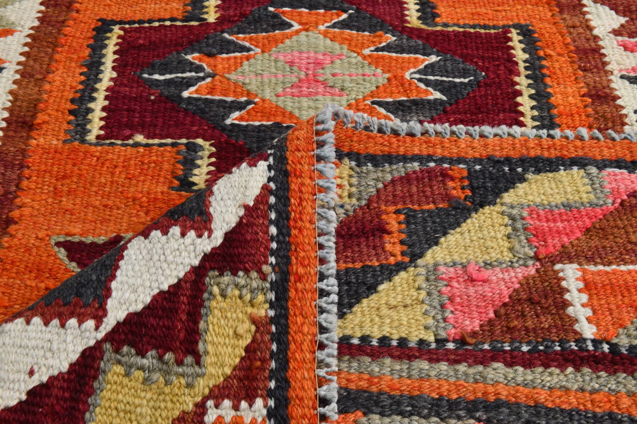 3x10 Vintage Kilim Runner Rug, 94x304Cm