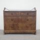 Ancienne commode en bois et marbre