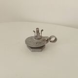 Vintage zinc hand candle holder