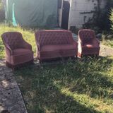 Sofa and 2 toad armchairs