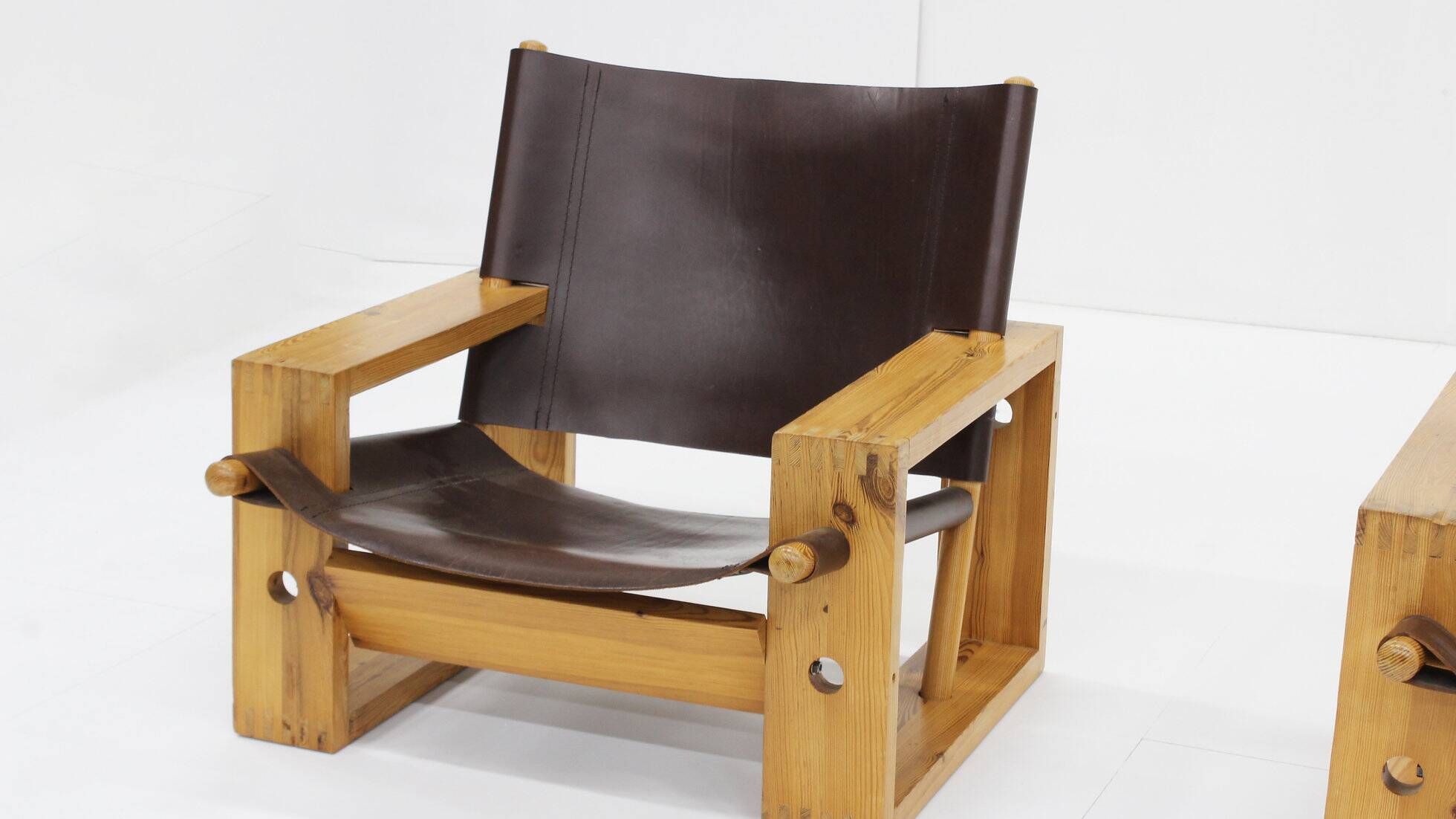 Ate van Apeldoorn pair of lounge chairs for Houtwerk Hattem, Netherlands 1960s