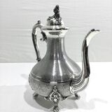 Silver metal teapot