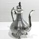 Silver metal teapot