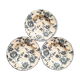 Trio of earthenware saucers