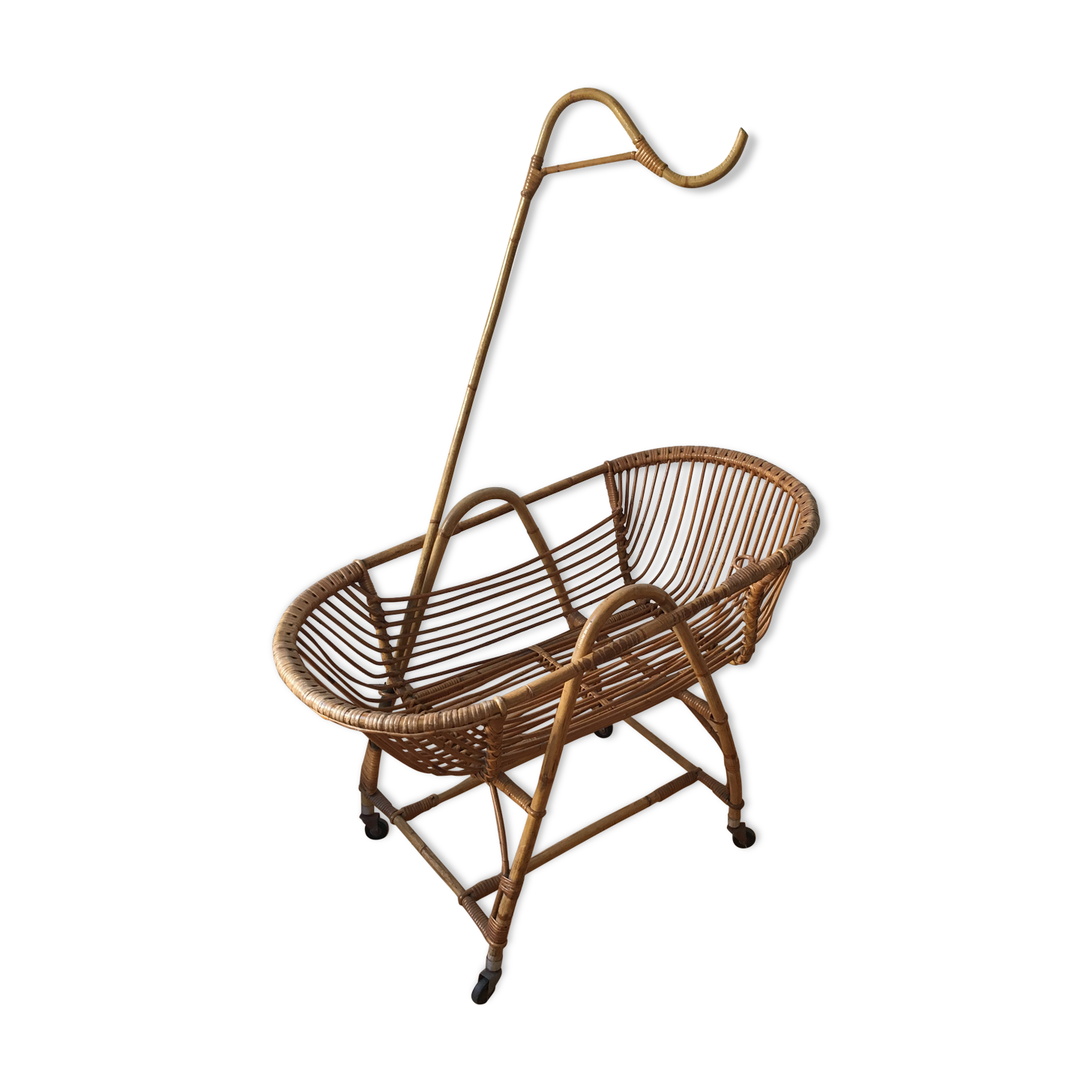 Cradle baby rattan