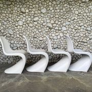 S chairs by Verner Panton for Herman Miller Fehlbaum Production, series of 4