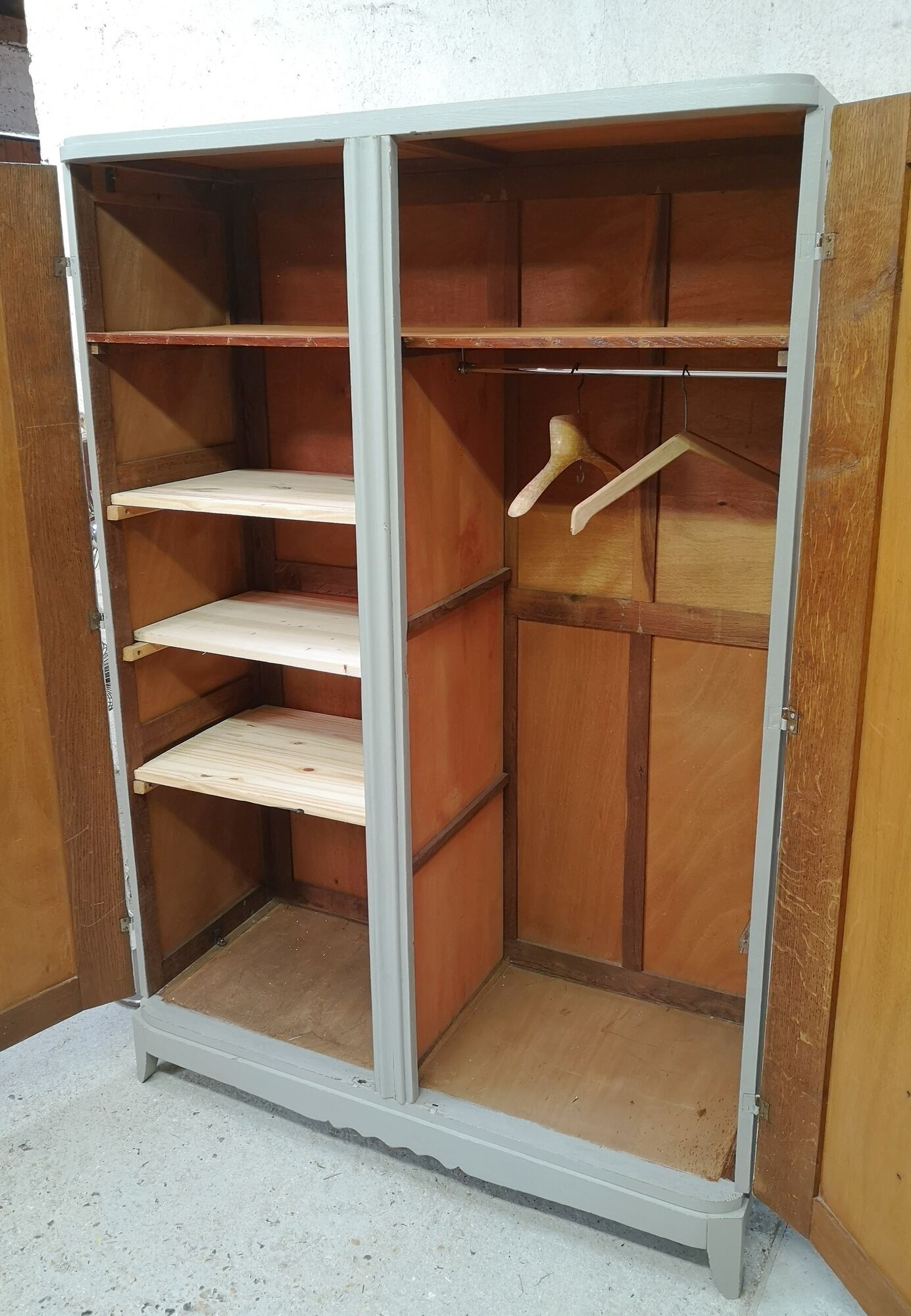 Armoire penderie lingère parisienne 40 50 60 60 patine shabby