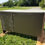 Metal and chrome desk from the 70s