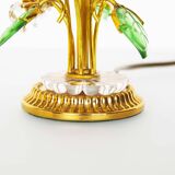 Incredible gilt and crystal Floral table lamp by Palwa