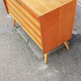 Vintage shoe cabinet compass feet