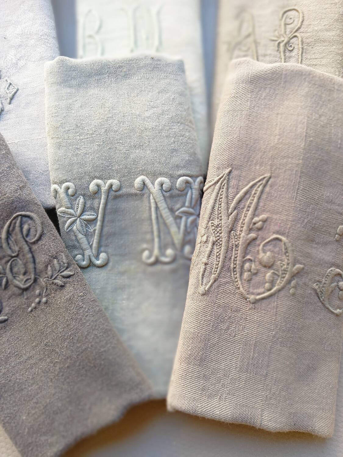 Set of 6 linen shade napkins