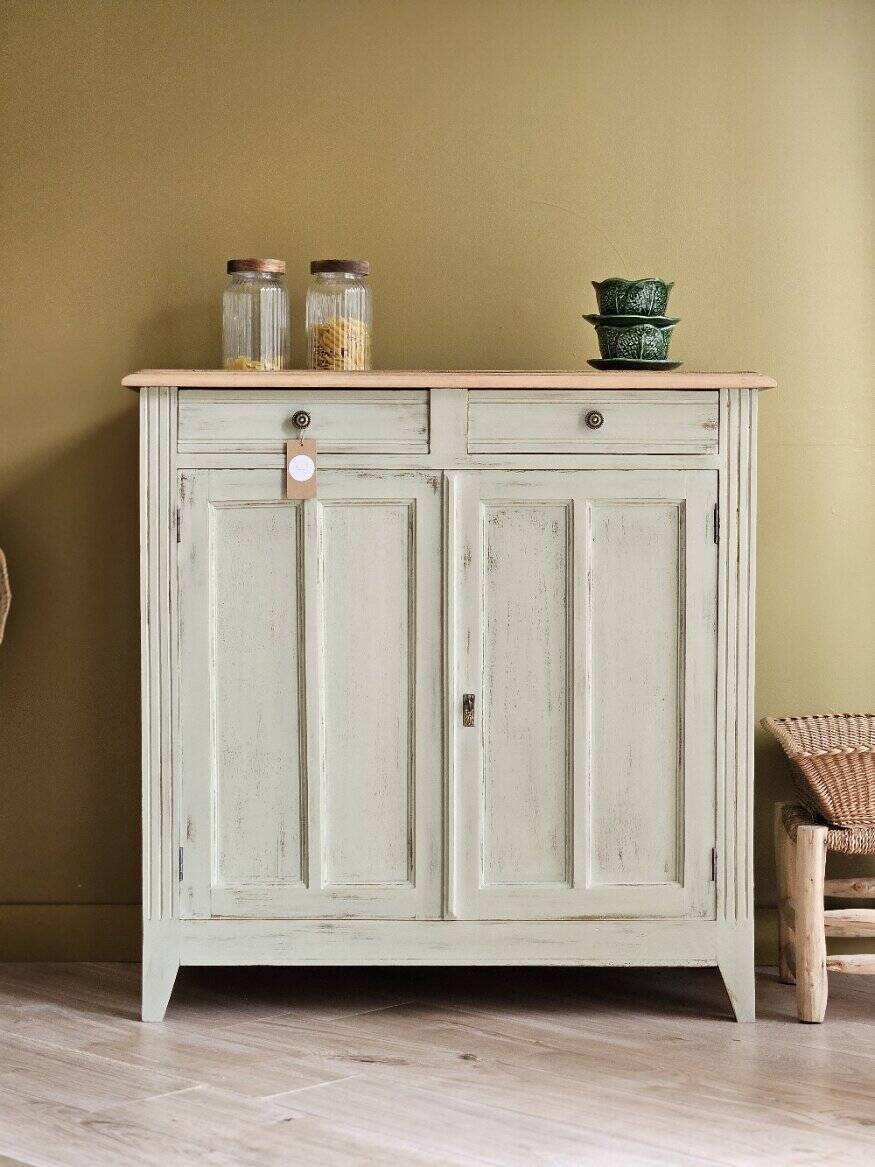 Vintage Parisian buffet with patina in solid wood | Léonie