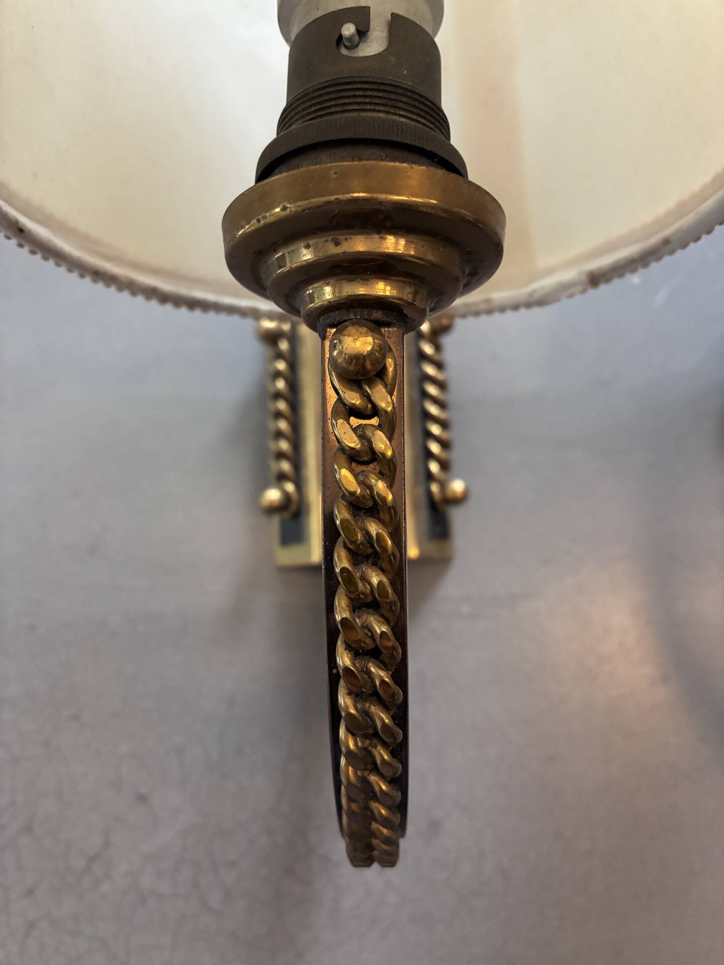 Pair of vintage wall lights from the 1950s.