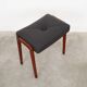Teak footstool, Danish design, 1970s, production: Denmark