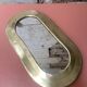 Brass contour mirror 32 x 17cm