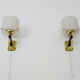 Pair of minimalist vintage wall lamps 50/60
