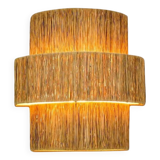 Raffia wall light - Triple