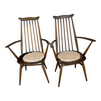 Lot of 2 Ercol armchairs