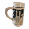 Beer mug made in Germany, Wekara, décor representing 3 German cities