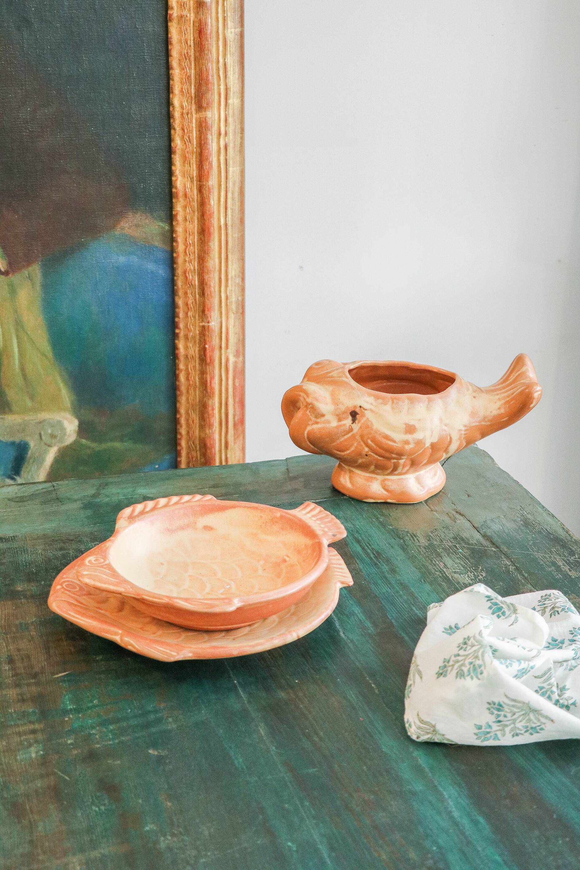 Bouillabaisse service by Marius Giuge in Vallauris