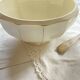 Old salad bowl in earthenware, French manufacture of Badonviller
