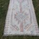 Vintage Turkish hallway rug 100x391 cm