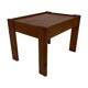 Vintage set of 3 side tables nesting pine wood 60s