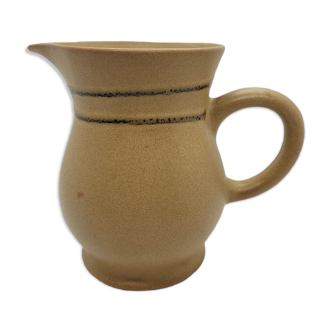 Vintage pitcher in Sarreguemines stoneware Chaumière model