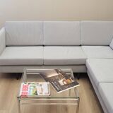 Grey corner sofa, Danish design, 1990s, production: Denmark