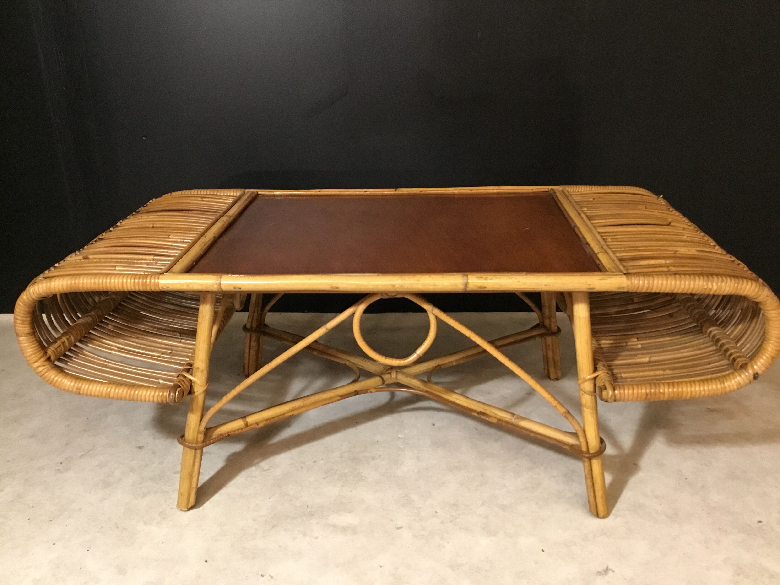 Rattan coffee table