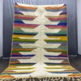 Handmade artisan rug in ochre, size 1.5/2.5 m.