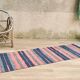 VINTAGE 80s Cotton Kilim RUG