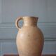 Large vintage stoneware pitcher, vintage carafe, jug, kitchen, collection, pottery, stoneware pitcher.