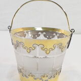 Ice bucket glacons in solid silver vermeil london 1864 victorian era