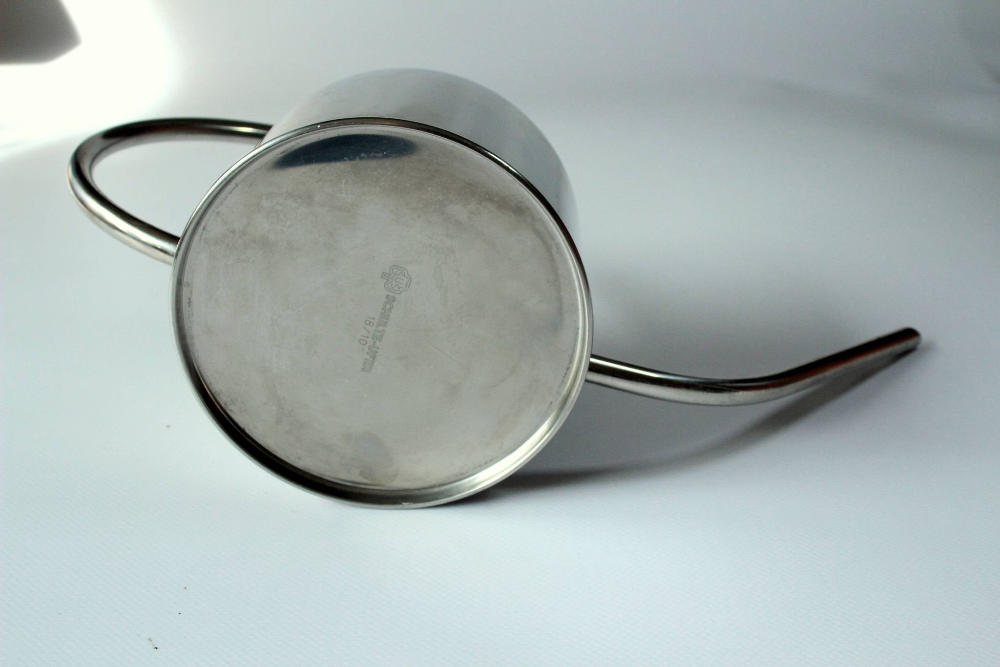 Stainless steel watering can, ideal for orchids and cactus, vintage from the 80s
