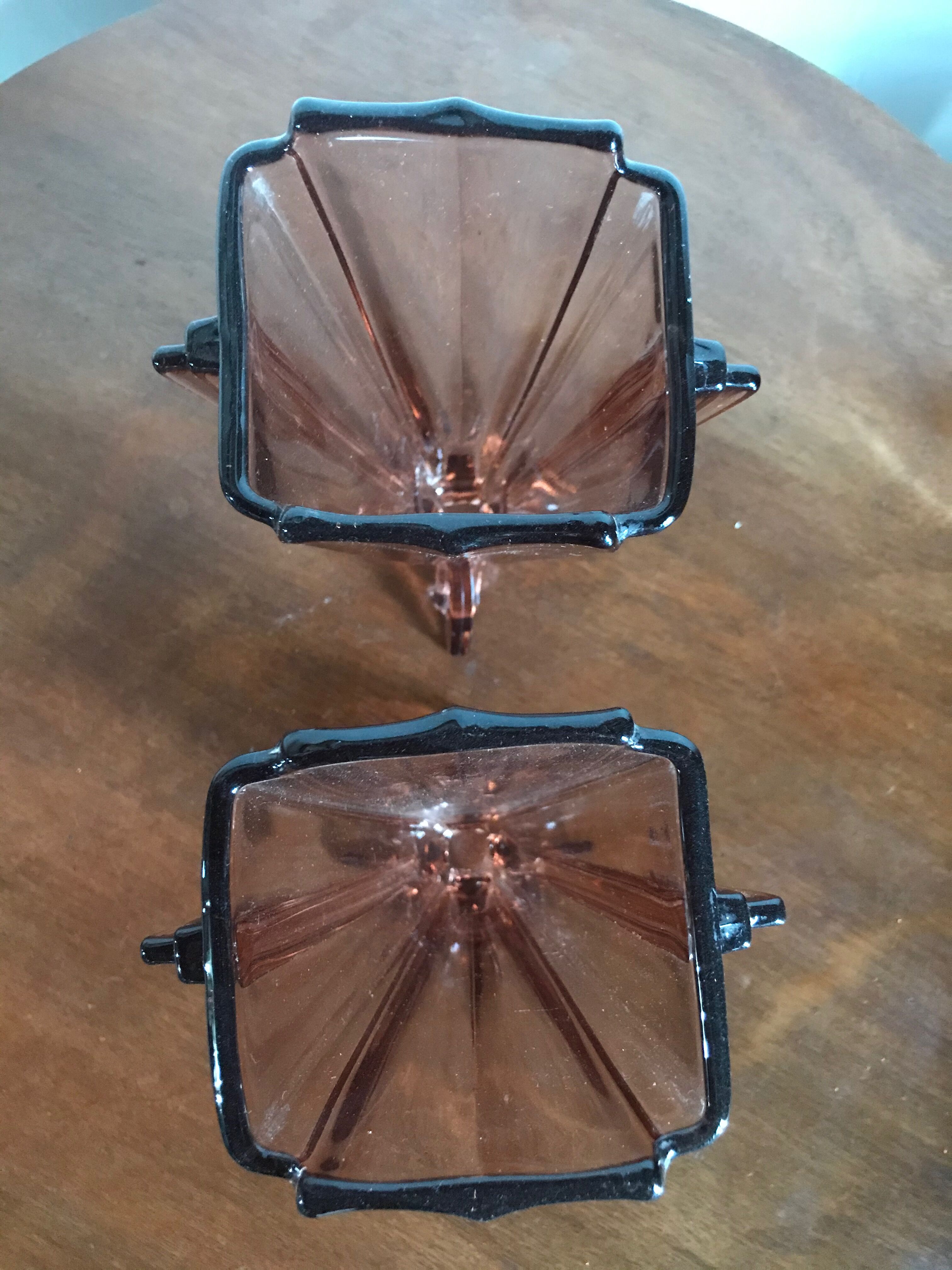 Paire de vases en cristal