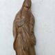 Antique small wooden sculpture of a Madonna from the 18th century