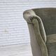 1960s, Danish armchair, green furniture velour, beech wood legs.