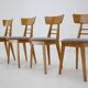 Four Dining Chairs by Ton, Czechoslovakia