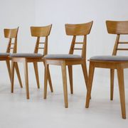 Four Dining Chairs by Ton, Czechoslovakia