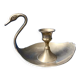 Bougeoir laiton cygne