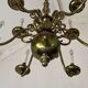 Lustre hollandais en laiton à 2 étages 12feux